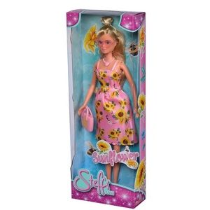 Steffi Love Sunflower Doll in a Fashion Dress, Sunglasses, Chain & Bag